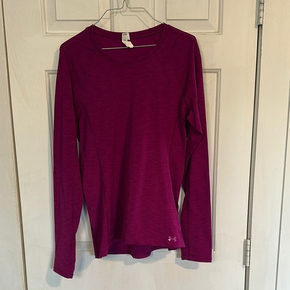 Under Armour cold gear purple long sleeve women’s size large - Picture 1 of 4